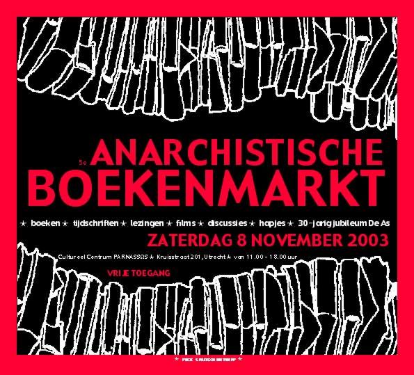 Flyer Anarchistische Boekenmarkt